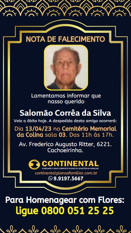 Leia mais sobre o artigo Salomão Corrêa da Silva