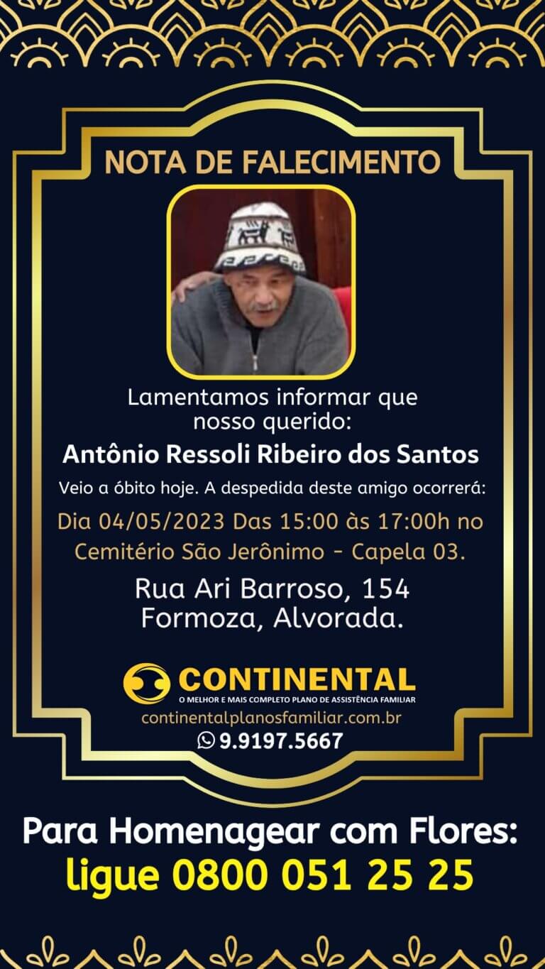 Leia mais sobre o artigo Antônio Ressoli Ribeiro dos Santos