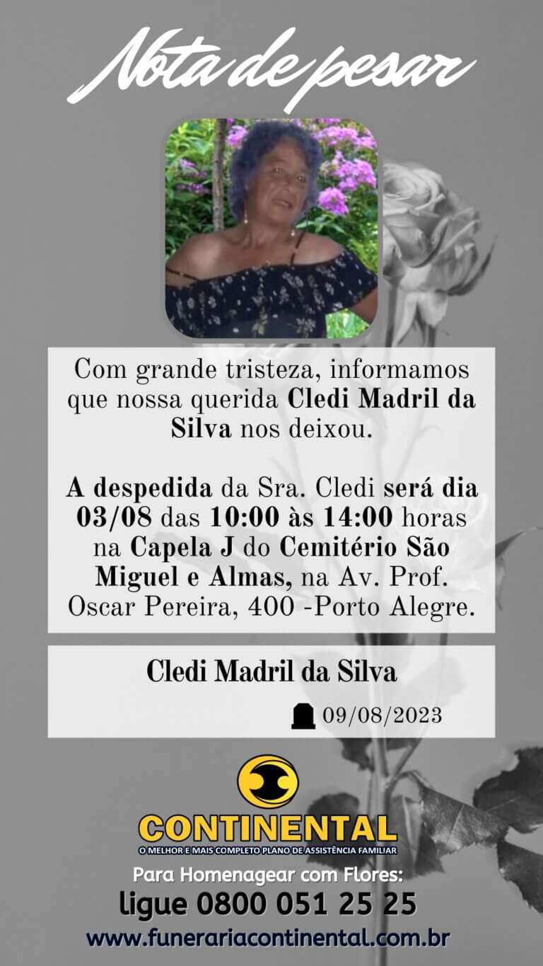 Leia mais sobre o artigo Cledi Madril da Silva