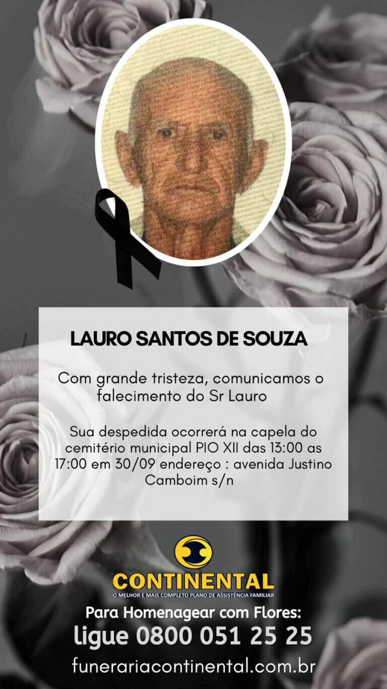 Leia mais sobre o artigo Lauro Santos de Souza